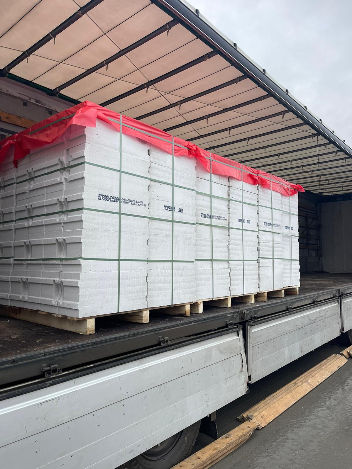 Газобетон ПОРЕВИТ D500 B2.5 625x200x250